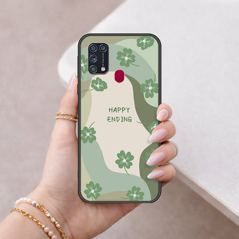 Samsung Galaxy M21s Cover - Happy Series - HQ Ultra Shine Premium Infinity Glass Soft Silicon Borders Case