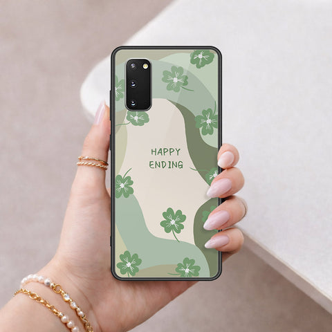 Samsung Galaxy S20 Cover - Happy Series - HQ Ultra Shine Premium Infinity Glass Soft Silicon Borders Case
