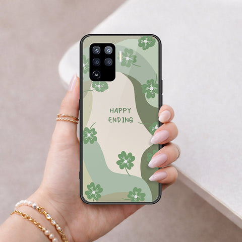 Oppo F19 Pro Cover - Happy Series - HQ Ultra Shine Premium Infinity Glass Soft Silicon Borders Case