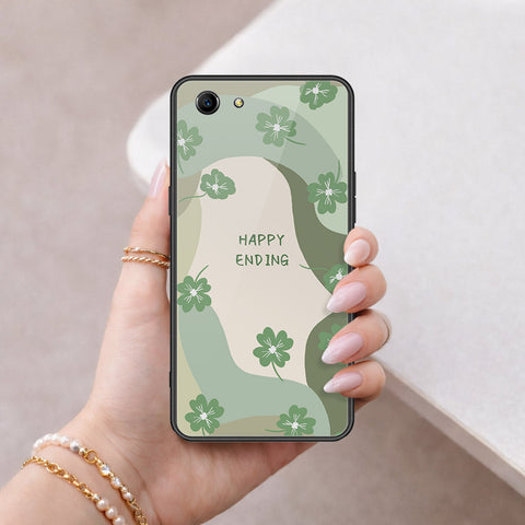 Oppo A83 Cover - Happy Series - HQ Ultra Shine Premium Infinity Glass Soft Silicon Borders Case