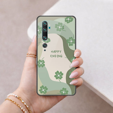 Xiaomi Mi CC9 Pro Cover - Happy Series - HQ Ultra Shine Premium Infinity Glass Soft Silicon Borders Case