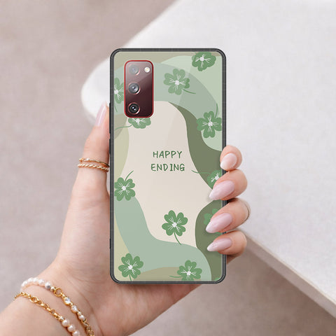 Samsung Galaxy S20 FE Cover - Happy Series - HQ Ultra Shine Premium Infinity Glass Soft Silicon Borders Case