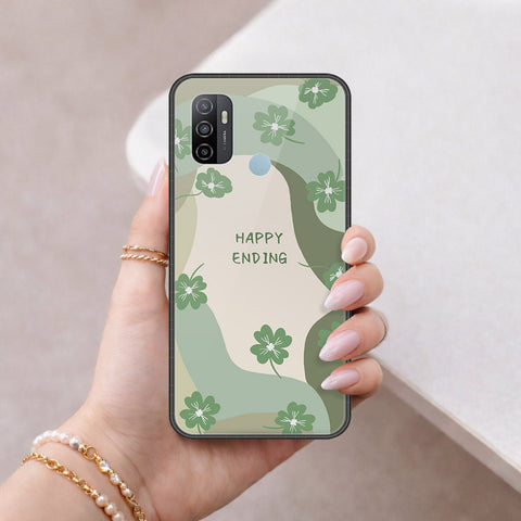Oppo A53s Cover - Happy Series - HQ Ultra Shine Premium Infinity Glass Soft Silicon Borders Case
