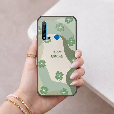 Huawei P20 Lite 2019 Cover - Happy Series - HQ Ultra Shine Premium Infinity Glass Soft Silicon Borders Case