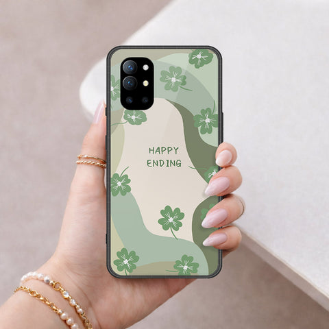OnePlus 9R Cover - Happy Series - HQ Ultra Shine Premium Infinity Glass Soft Silicon Borders Case