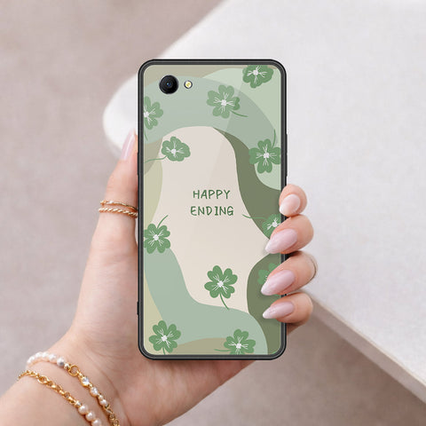 Oppo A3 Cover - Happy Series - HQ Ultra Shine Premium Infinity Glass Soft Silicon Borders Case