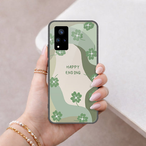 Vivo V21 5G Cover - Happy Series - HQ Ultra Shine Premium Infinity Glass Soft Silicon Borders Case