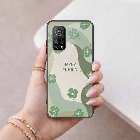 Xiaomi Mi 10T Cover - Happy Series - HQ Ultra Shine Premium Infinity Glass Soft Silicon Borders Case