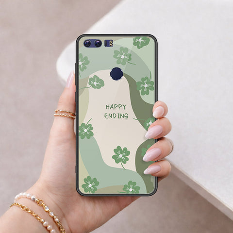 Huawei Honor 8 Cover - Happy Series - HQ Ultra Shine Premium Infinity Glass Soft Silicon Borders Case