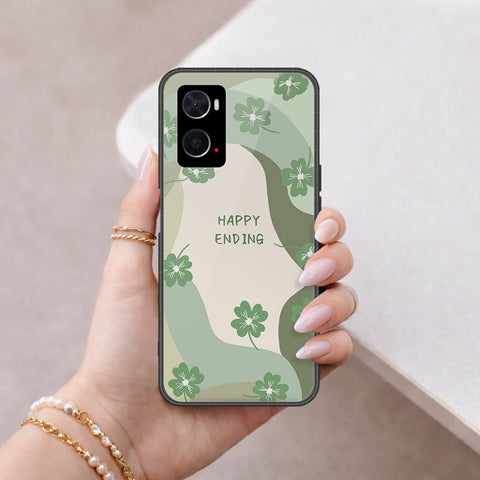Oppo A36 Cover - Happy Series - HQ Ultra Shine Premium Infinity Glass Soft Silicon Borders Case