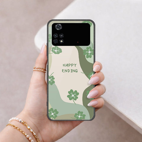 Xiaomi Poco M4 Pro Cover - Happy Series - HQ Ultra Shine Premium Infinity Glass Soft Silicon Borders Case