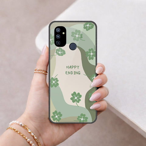 OnePlus Nord N100 Cover - Happy Series - HQ Ultra Shine Premium Infinity Glass Soft Silicon Borders Case