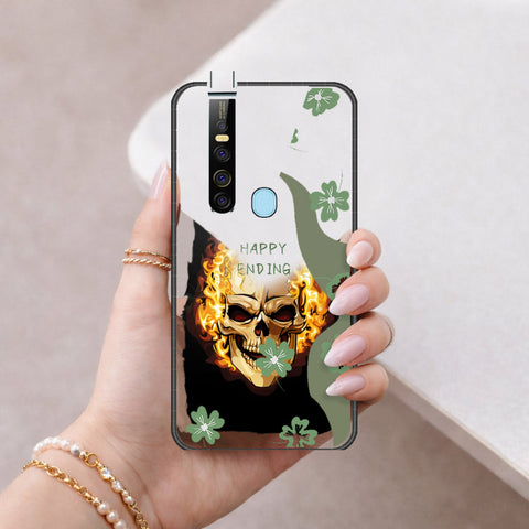 Tecno Camon 15 Premier Cover - Happy Series - HQ Ultra Shine Premium Infinity Glass Soft Silicon Borders Case