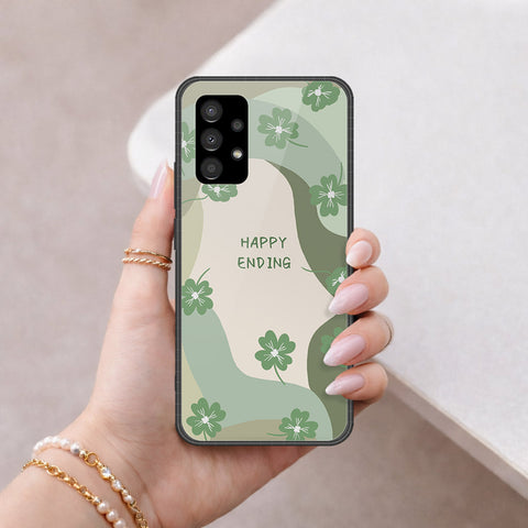 Samsung Galaxy A33 5G Cover - Happy Series - HQ Ultra Shine Premium Infinity Glass Soft Silicon Borders Case