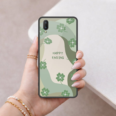 Vivo X21s Cover - Happy Series - HQ Ultra Shine Premium Infinity Glass Soft Silicon Borders Case
