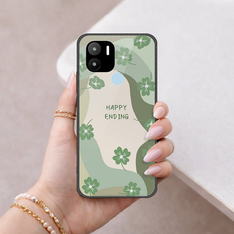 Xiaomi Poco C50 Cover - Happy Series - HQ Ultra Shine Premium Infinity Glass Soft Silicon Borders Case