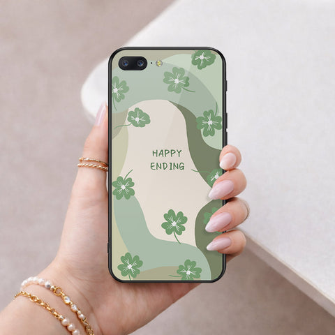 OnePlus 5 Cover - Happy Series - HQ Ultra Shine Premium Infinity Glass Soft Silicon Borders Case