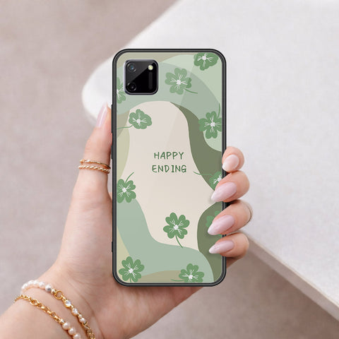 Realme C11 Cover - Happy Series - HQ Ultra Shine Premium Infinity Glass Soft Silicon Borders Case