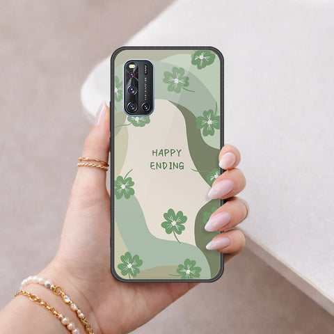 Vivo V19 Cover - Happy Series - HQ Ultra Shine Premium Infinity Glass Soft Silicon Borders Case
