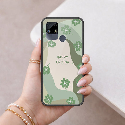 Realme Narzo 30 Cover - Happy Series - HQ Ultra Shine Premium Infinity Glass Soft Silicon Borders Case