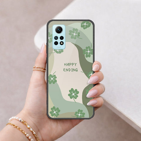 Xiaomi Redmi Note 12 Pro 4G Cover - Happy Series - HQ Ultra Shine Premium Infinity Glass Soft Silicon Borders Case