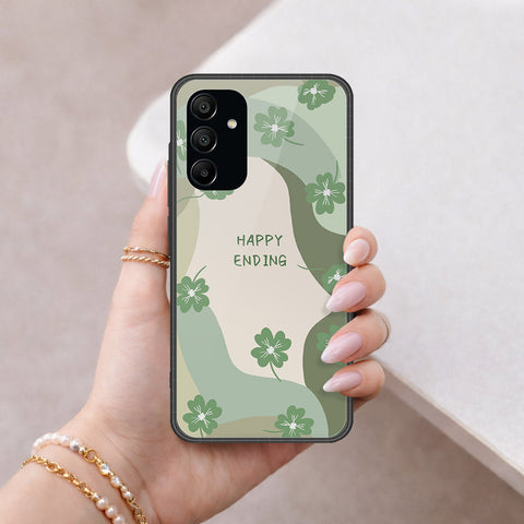 Samsung Galaxy A15 5GCover - Happy Series - HQ Ultra Shine Premium Infinity Glass Soft Silicon Borders Case