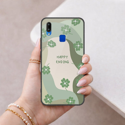 Vivo Y91i Cover - Happy Series - HQ Ultra Shine Premium Infinity Glass Soft Silicon Borders Case
