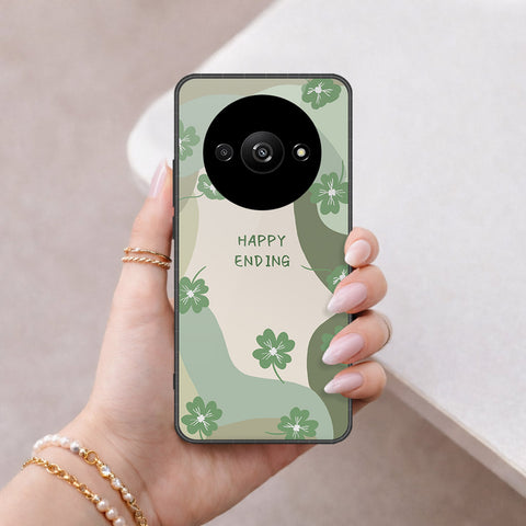 Xiaomi Redmi A3x Cover - Happy Series - HQ Ultra Shine Premium Infinity Glass Soft Silicon Borders Case