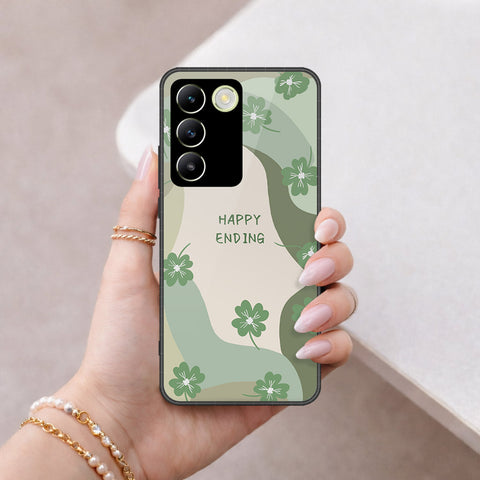 Vivo V30 Lite 4G Cover - Happy Series - HQ Ultra Shine Premium Infinity Glass Soft Silicon Borders Case