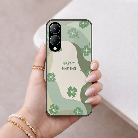 Vivo Y17s Cover - Happy Series - HQ Ultra Shine Premium Infinity Glass Soft Silicon Borders Case