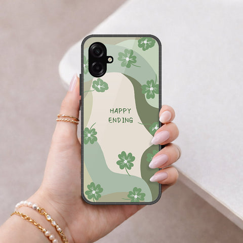 Samsung Galaxy F07 Cover - Happy Series - HQ Ultra Shine Premium Infinity Glass Soft Silicon Borders Case