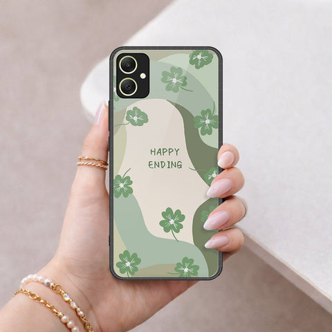 Samsung Galaxy A06 Cover - Happy Series - HQ Ultra Shine Premium Infinity Glass Soft Silicon Borders Case