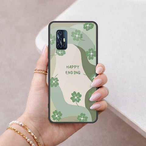 Vivo V17 Cover - Happy Series - HQ Ultra Shine Premium Infinity Glass Soft Silicon Borders Case
