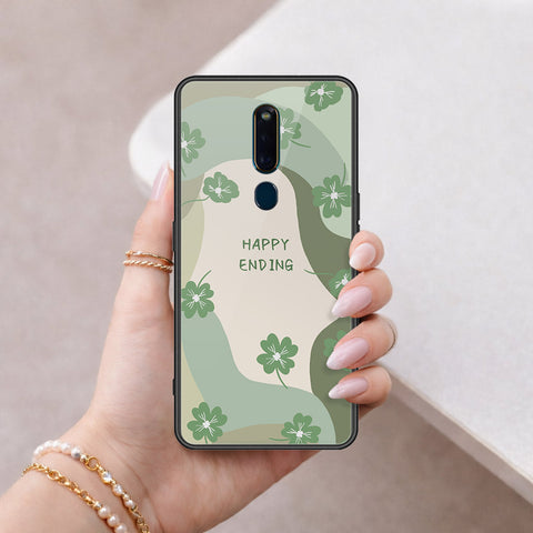 Oppo R19 Cover - Happy Series - HQ Ultra Shine Premium Infinity Glass Soft Silicon Borders Case