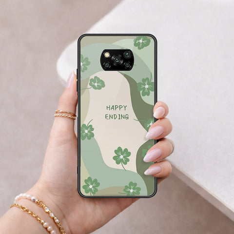 Xiaomi Poco X3 Pro Cover - Happy Series - HQ Ultra Shine Premium Infinity Glass Soft Silicon Borders Case