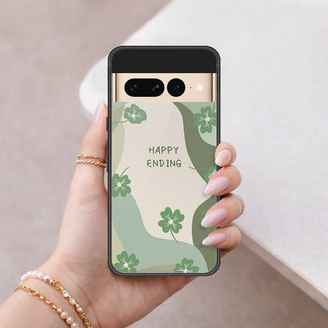 Google Pixel 7 Pro Cover - Happy Series - HQ Ultra Shine Premium Infinity Glass Soft Silicon Borders Case