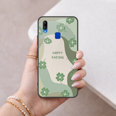 Vivo Y90 Cover - Happy Series - HQ Ultra Shine Premium Infinity Glass Soft Silicon Borders Case