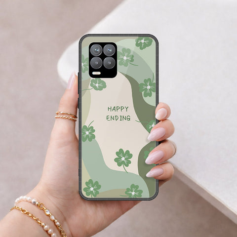 Realme 8 Pro Cover - Happy Series - HQ Ultra Shine Premium Infinity Glass Soft Silicon Borders Case