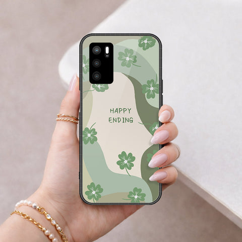 Oppo A54s Cover - Happy Series - HQ Ultra Shine Premium Infinity Glass Soft Silicon Borders Case