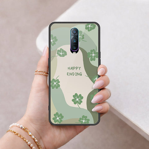 Oppo R17 Pro Cover - Happy Series - HQ Ultra Shine Premium Infinity Glass Soft Silicon Borders Case