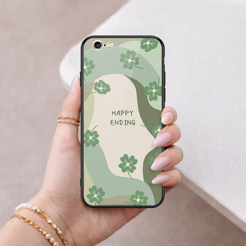 iPhone 6S / 6 Cover - Happy Series - HQ Ultra Shine Premium Infinity Glass Soft Silicon Borders Case
