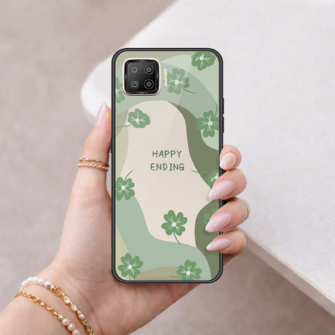 Oppo A73 Cover - Happy Series - HQ Ultra Shine Premium Infinity Glass Soft Silicon Borders Case