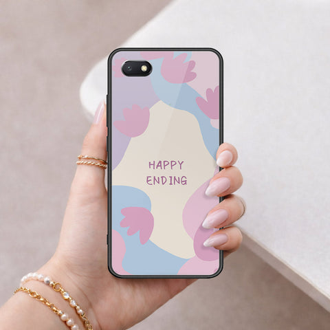 Huawei Y5 Prime 2018 Cover - Happy Series - HQ Ultra Shine Premium Infinity Glass Soft Silicon Borders Case