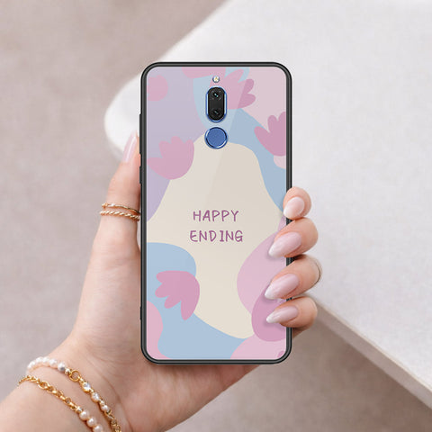 Huawei Mate 10 Lite Cover - Happy Series - HQ Ultra Shine Premium Infinity Glass Soft Silicon Borders Case
