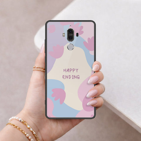 Huawei Mate 9 Cover - Happy Series - HQ Ultra Shine Premium Infinity Glass Soft Silicon Borders Case