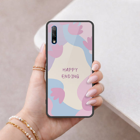 Honor 9X Cover - Happy Series - HQ Ultra Shine Premium Infinity Glass Soft Silicon Borders Case