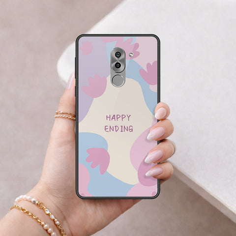 Huawei Honor 6X Cover - Happy Series - HQ Ultra Shine Premium Infinity Glass Soft Silicon Borders Case