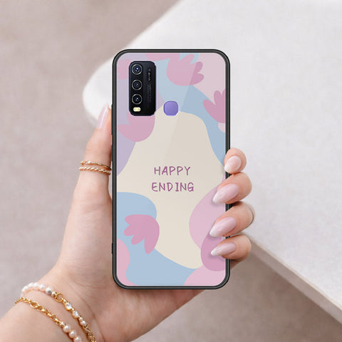 Vivo Y30 Cover - Happy Series - HQ Ultra Shine Premium Infinity Glass Soft Silicon Borders Case