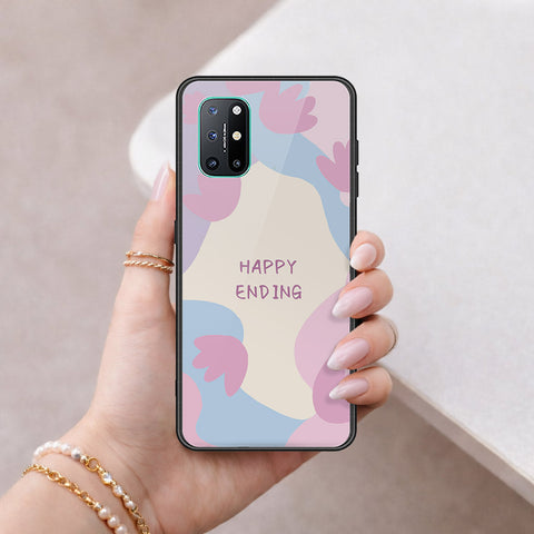 OnePlus 8T Cover - Happy Series - HQ Ultra Shine Premium Infinity Glass Soft Silicon Borders Case