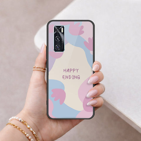 Vivo V20 SE Cover - Happy Series - HQ Ultra Shine Premium Infinity Glass Soft Silicon Borders Case